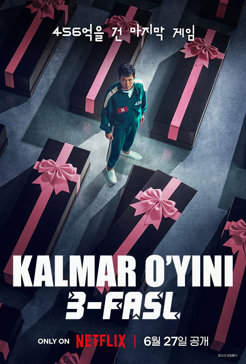 Kalmar o'yini 3 fasl 1-2-3-4-5-6-qism barcha qismlar (uzbek tilida) kino afishasi - Betakror.net