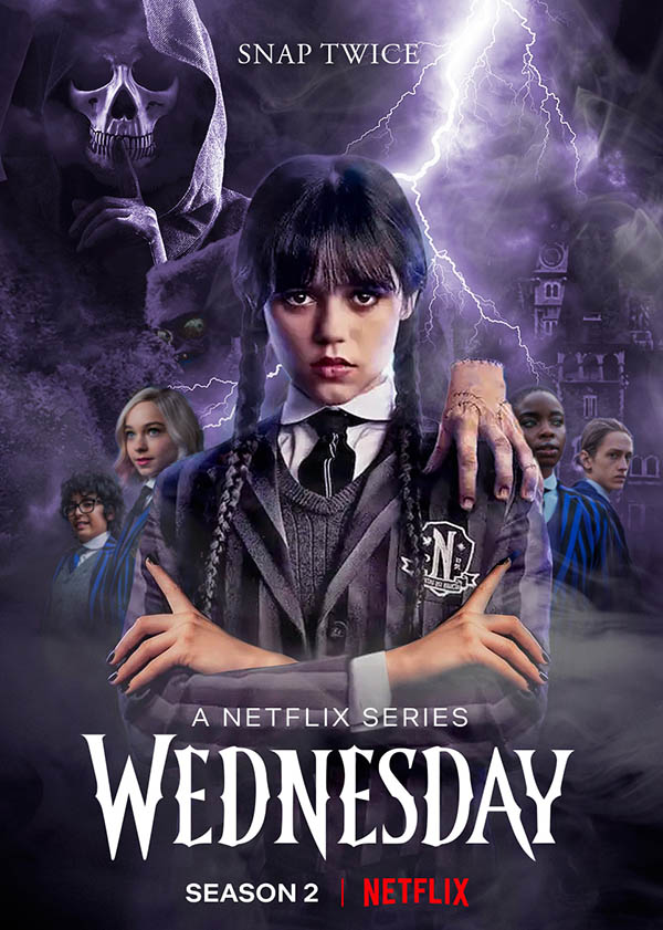 Uenzdey / Wednesday Addams 2 fasl 1-2-3-4-5-6-7-8-qism barcha qismlari 2025 (uzbek tilida) kino afishasi - Betakror.net